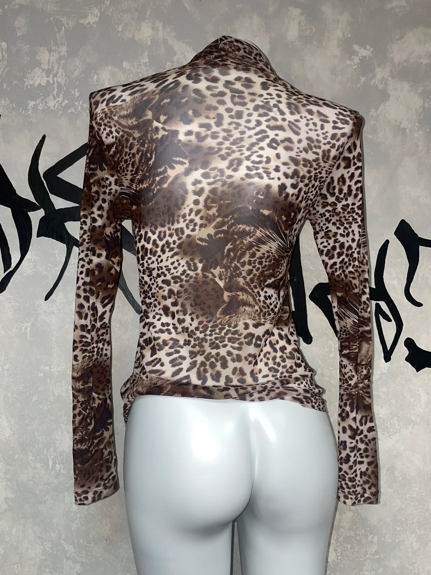 Leopard Printed Vintage Top