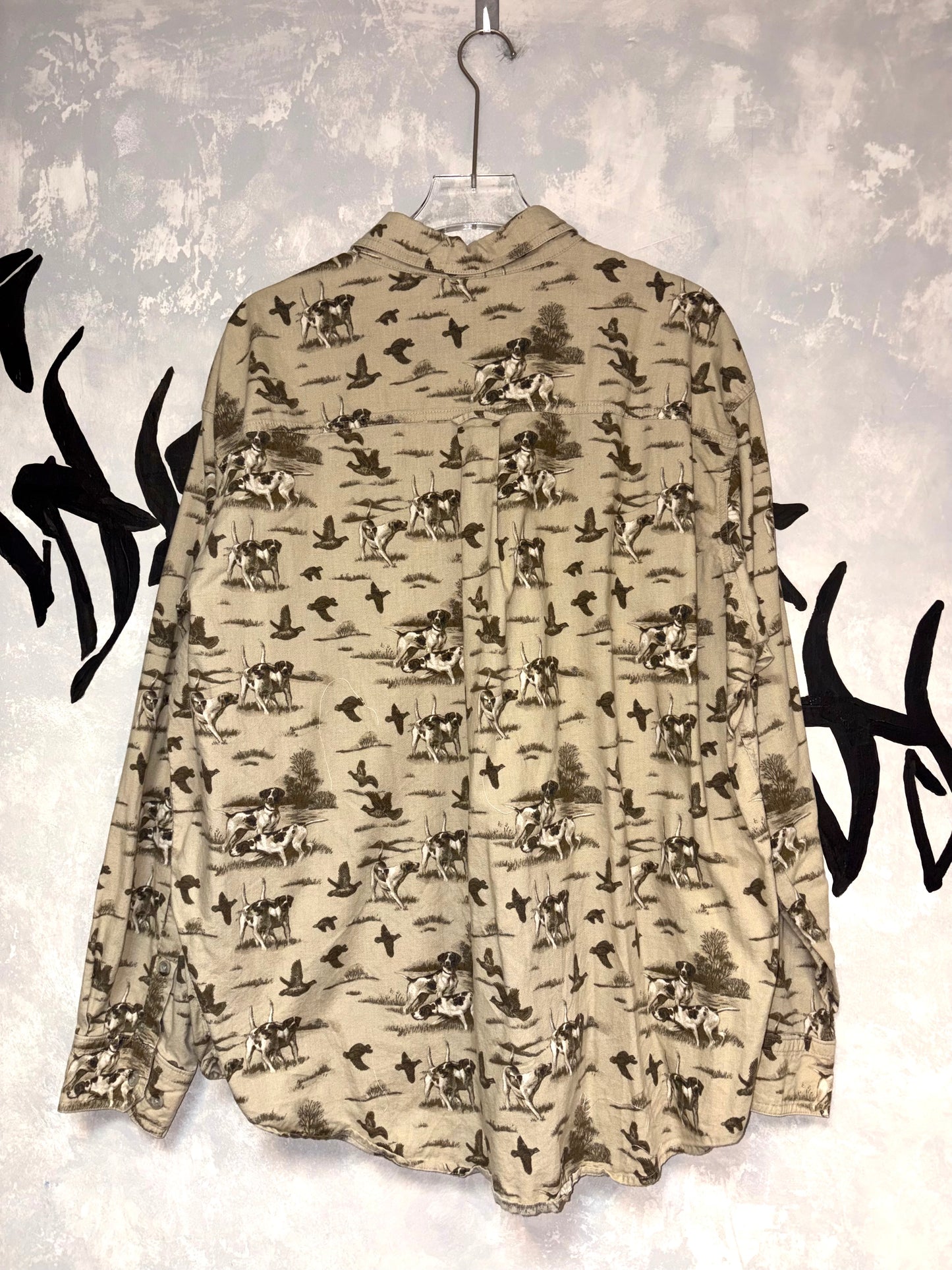 動物紋復古襯衫