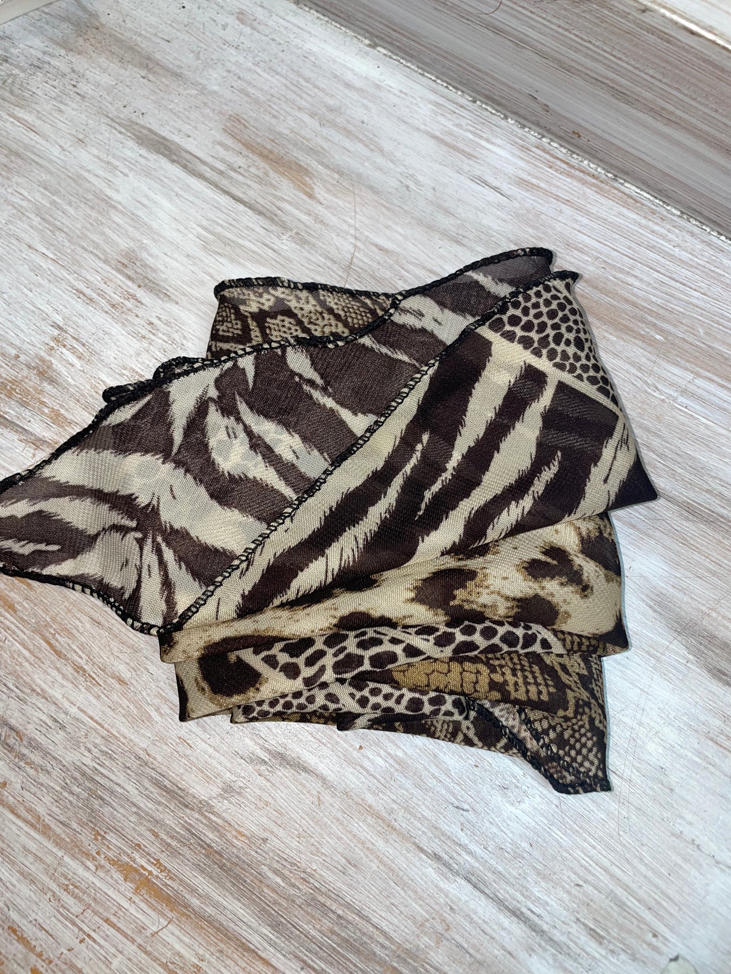 Leopard Printed Vintage Style Scarf
