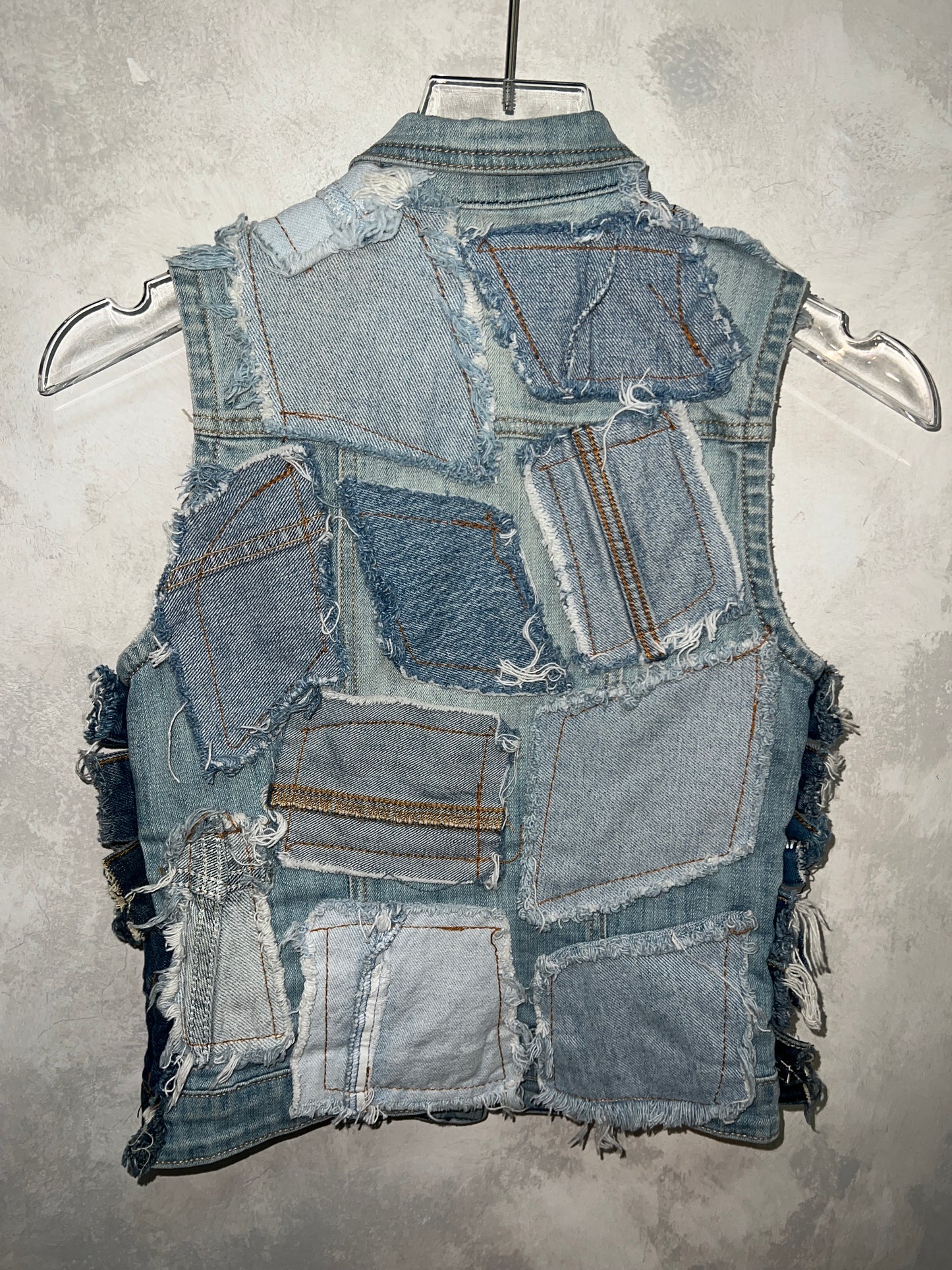 Vintage Girly Denim Remake Vest