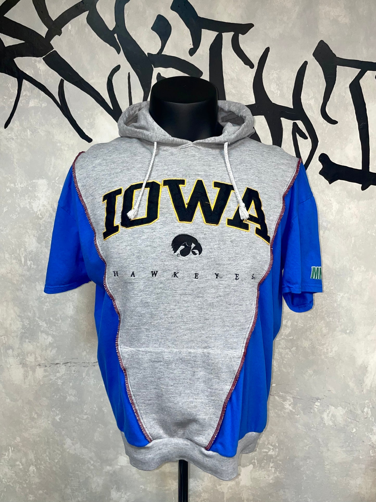 Patchwork Remake Hoodie Tee (L-XL)