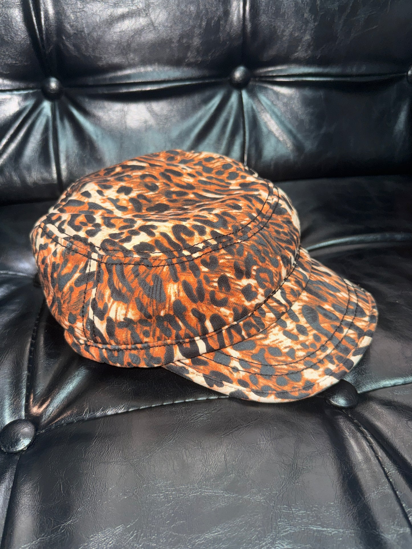 Vintage Leopard Print Hat