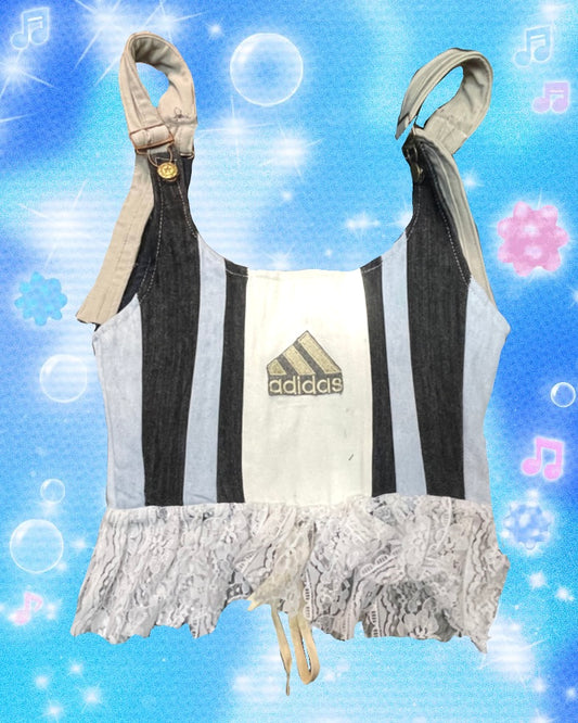 Adidas Denim Remake Lace Top