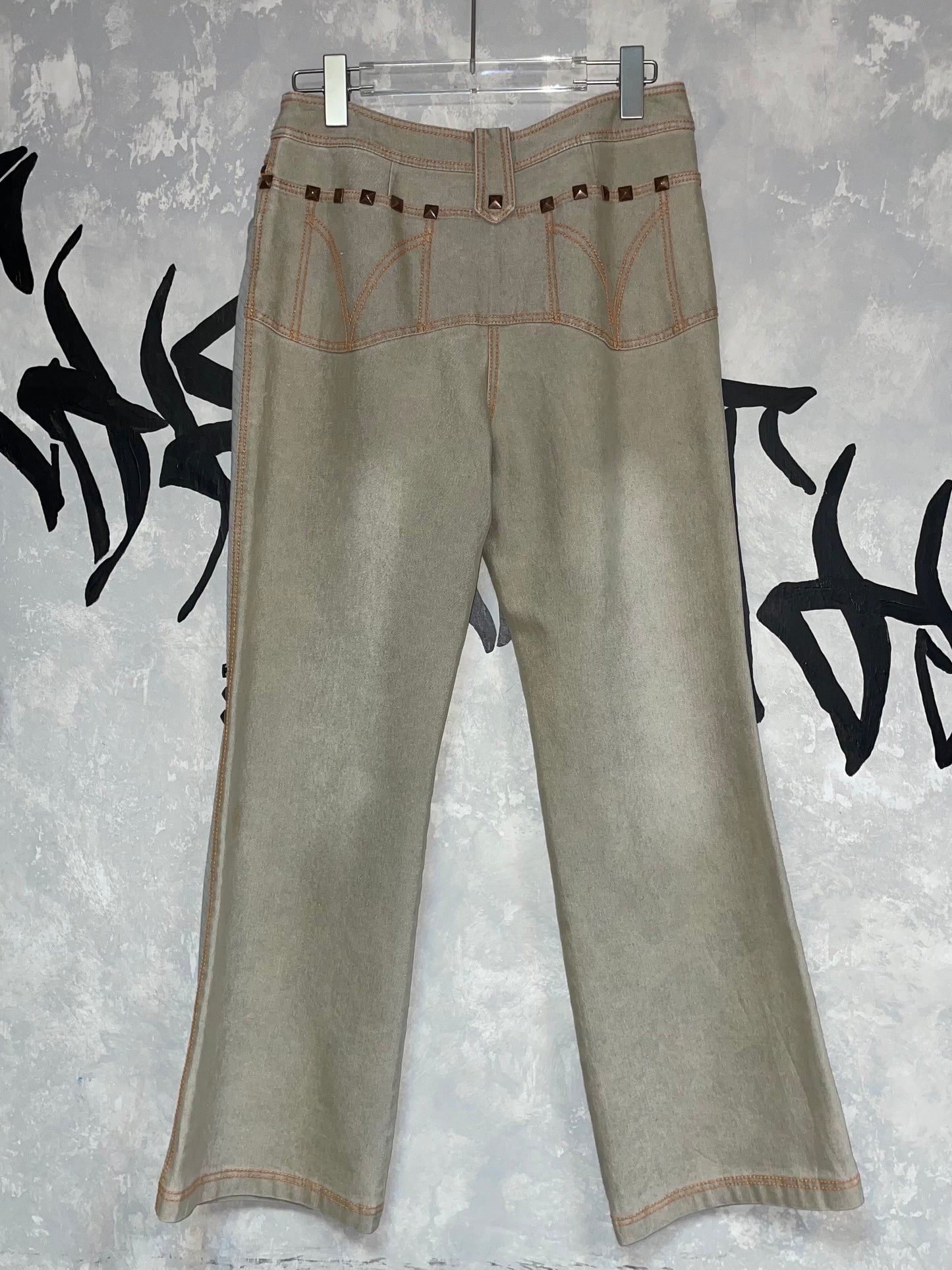 Y2K 低腰喇叭牛仔褲