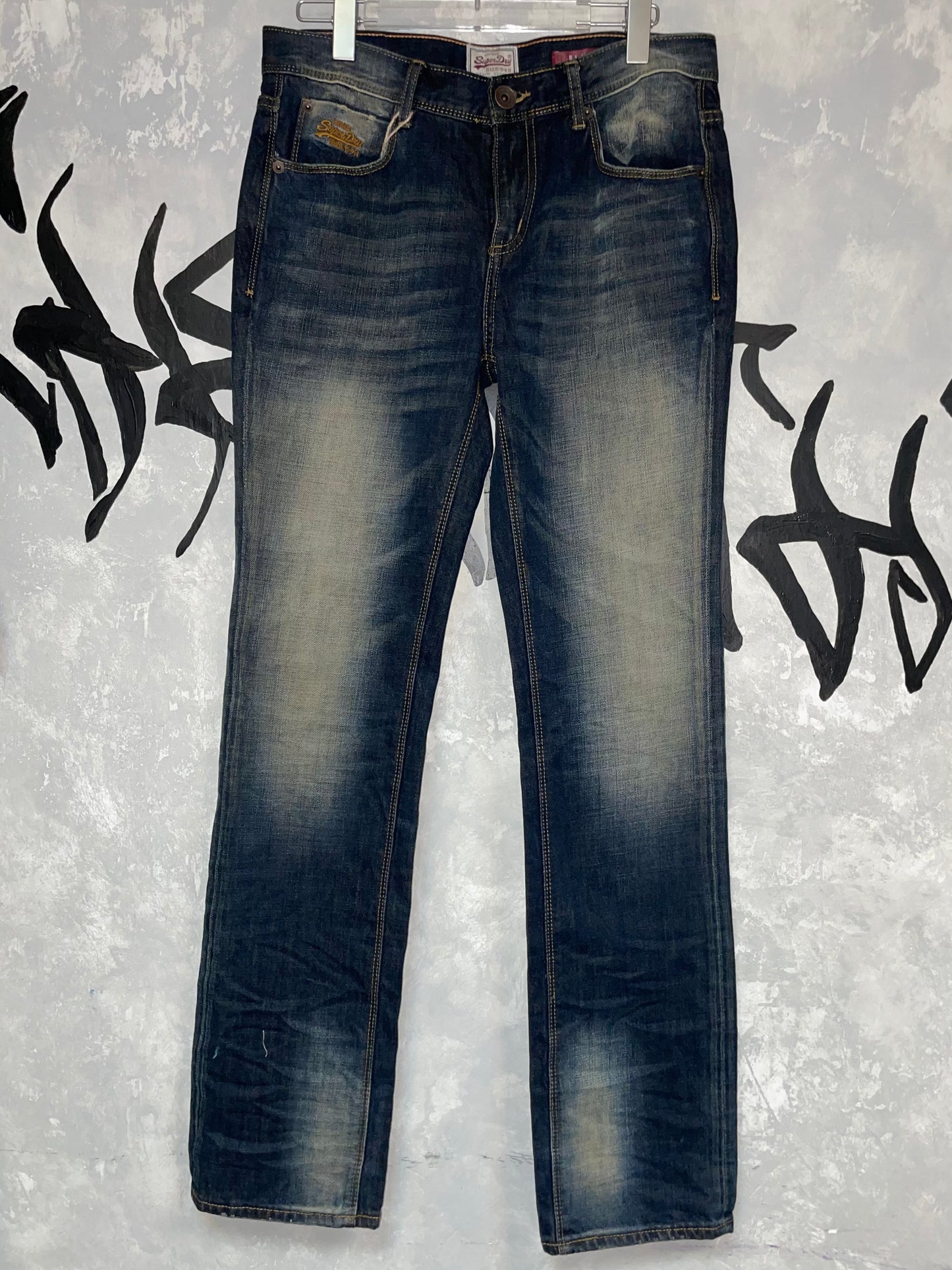 Y2K Mid-Wise SuperDry 牛仔褲