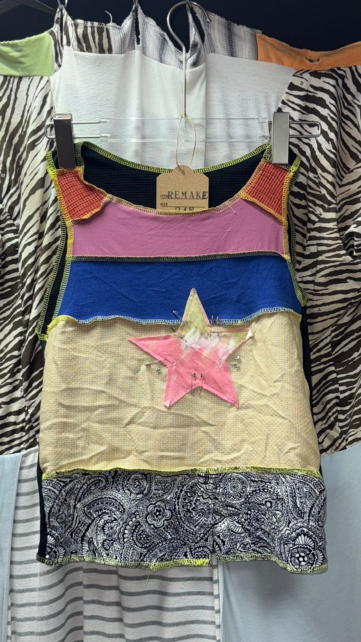Y2K Core Star-Shaped Remake Girly Top