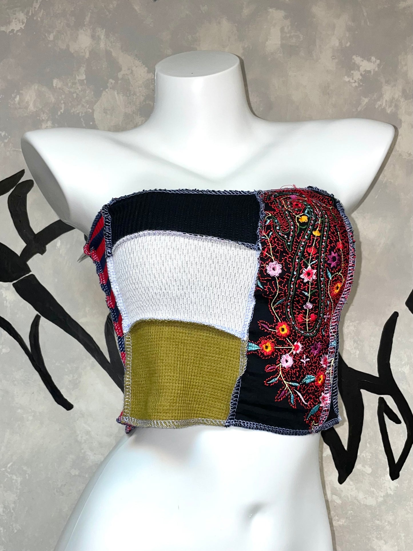 Patchwork Remake Girly Top (Two-Piece)