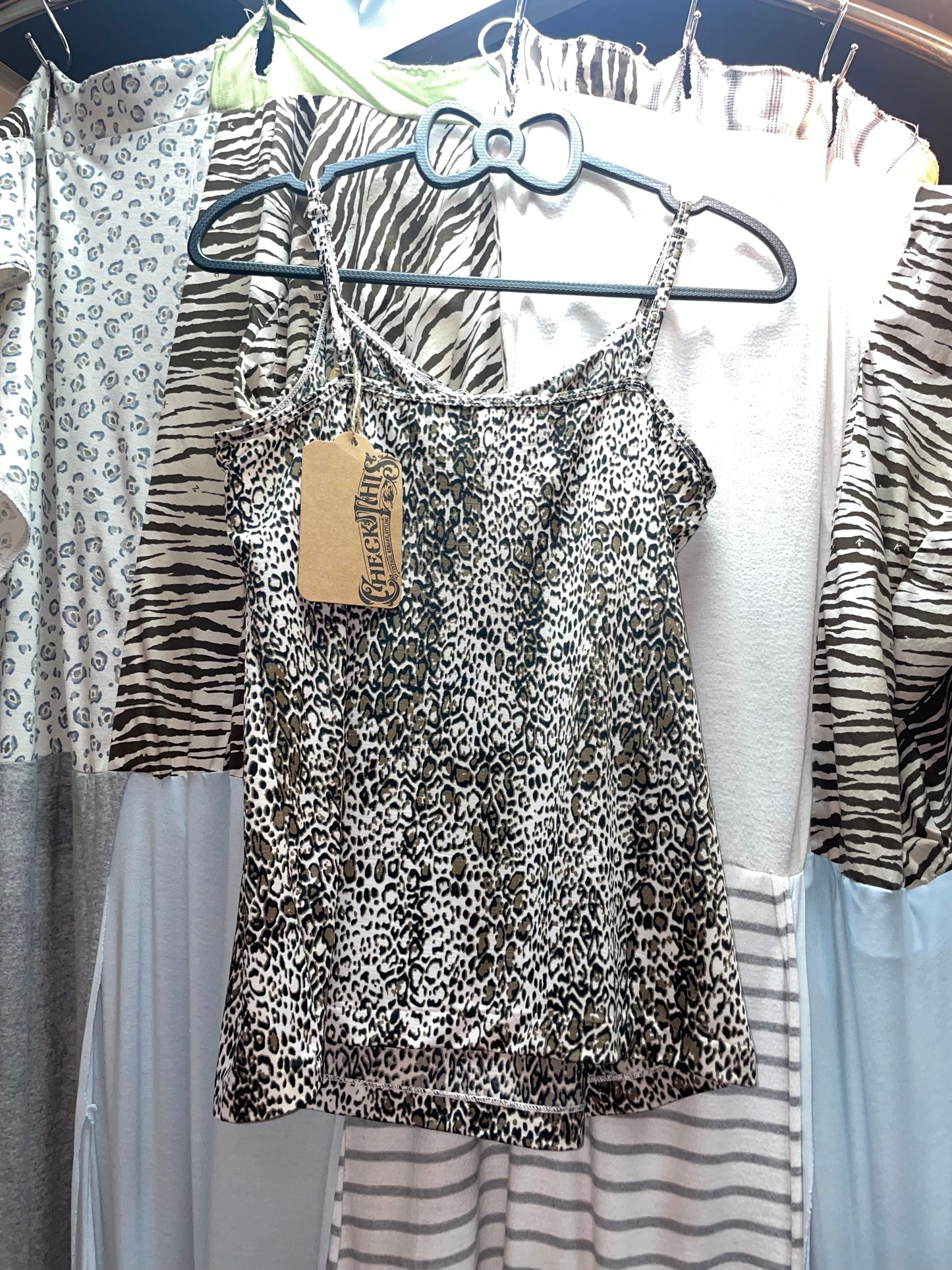 Leopard printed Y2K Vtg Top