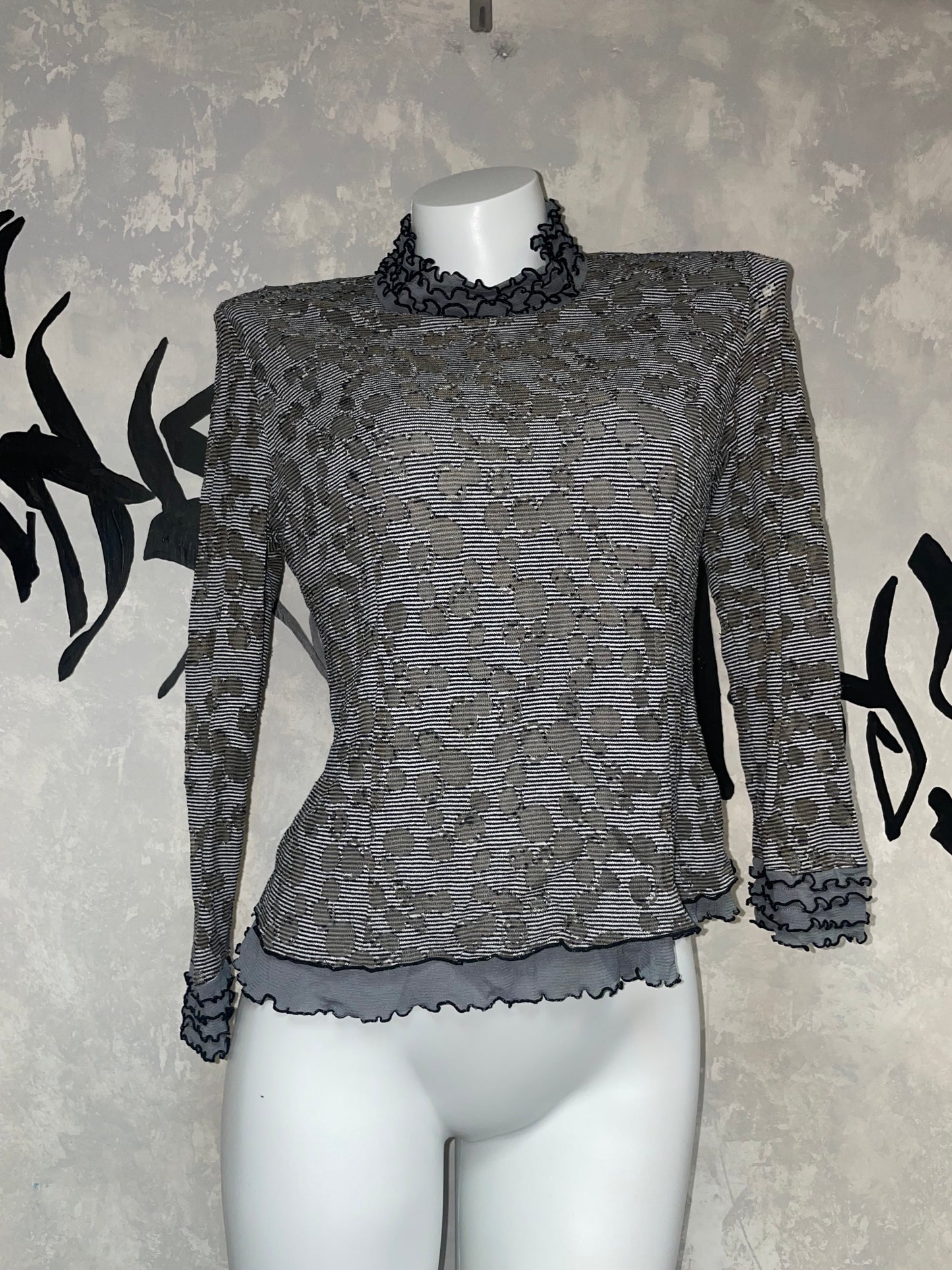 Vintage Leopard Printed Top