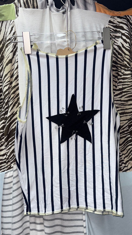Y2K core Star-Shaped Remake Girly Top