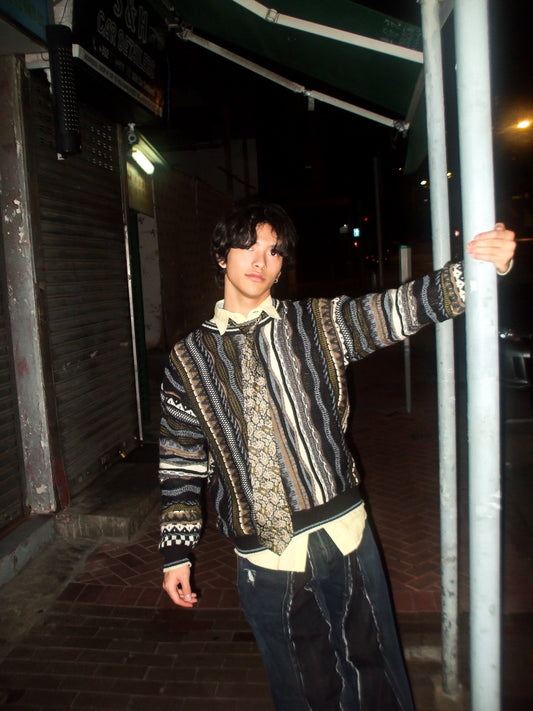 Coogi Style 3D Knitting Sweater
