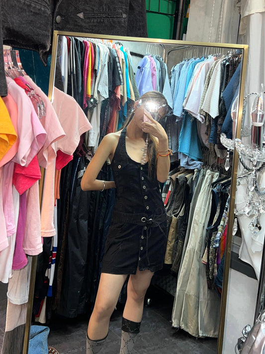 Y2K Black Dress