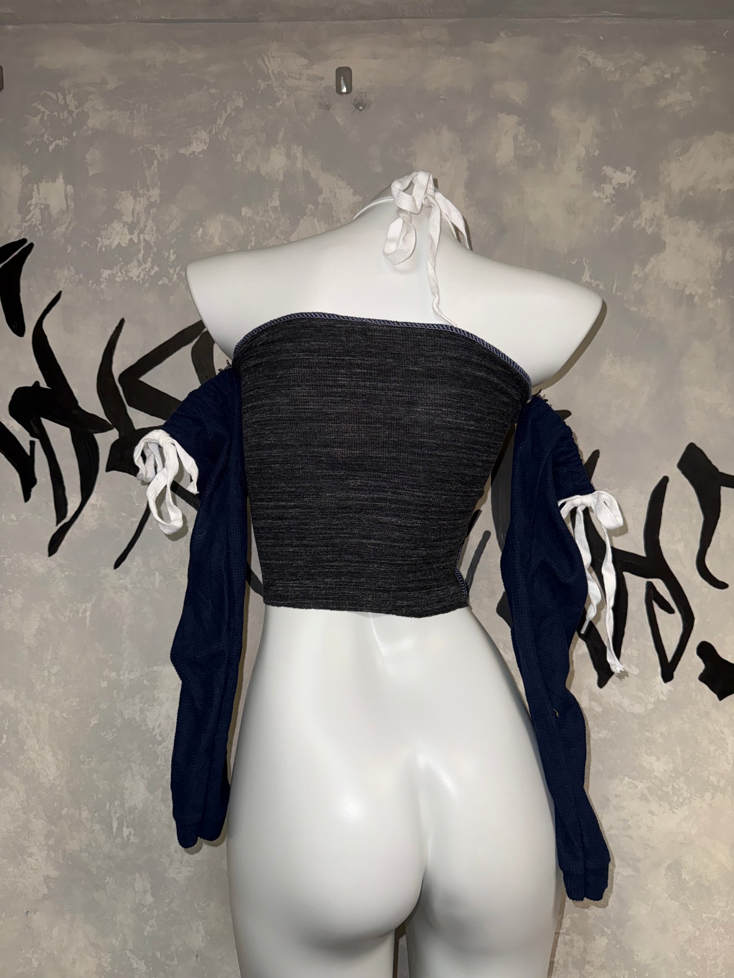 Patchwork Remake Girl Top（Two-piece）