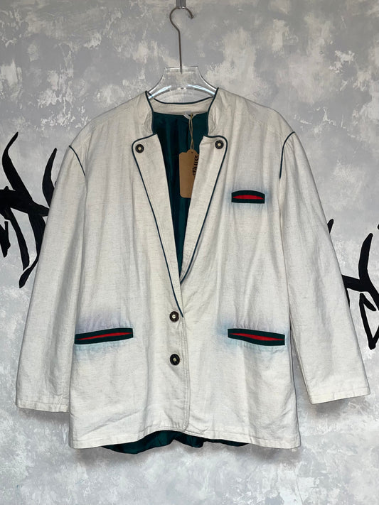 Vintage Linen Blazer