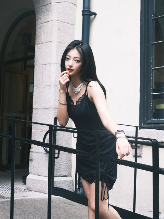 Remake Fairy Lace Drawstring Dress