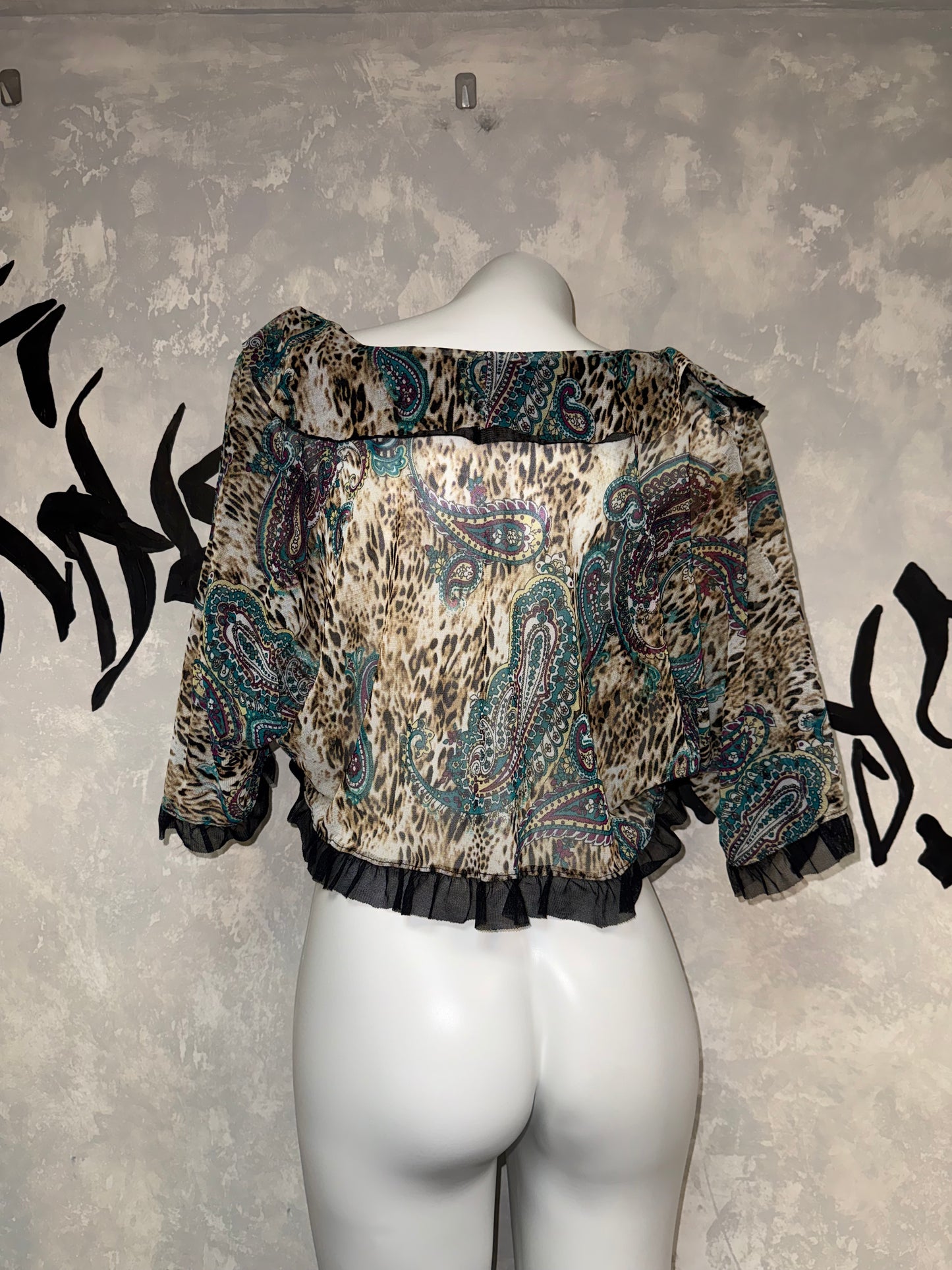 Leopard Printed Fairy Lace Outer