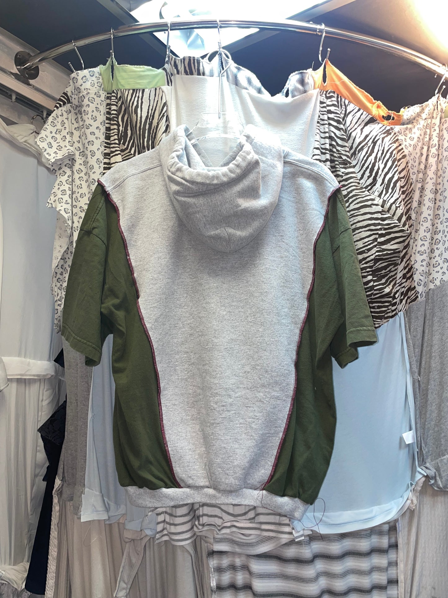 Patchwork Remake Hoodie Tee