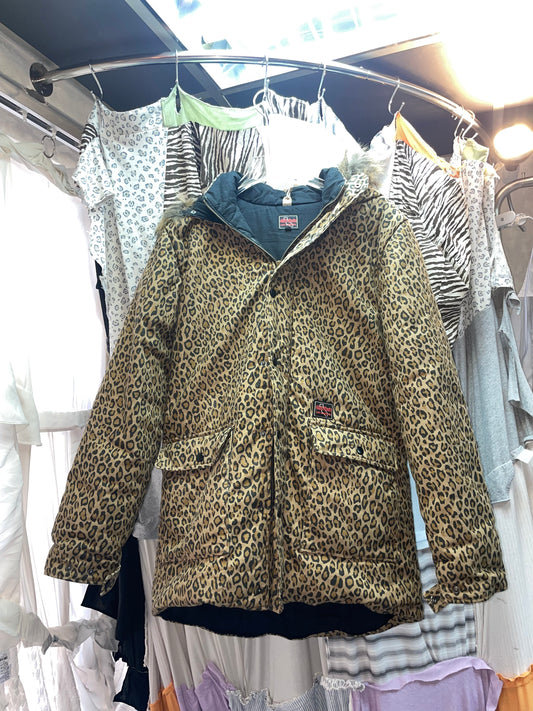 Leopard Printed Winter Coat
