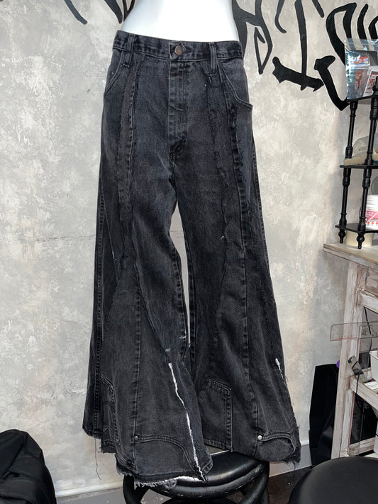 Remake Vintage Jeans（Triangle-Black）#REJTRIB001