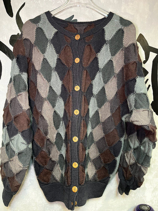 Coogi Style 3D Knitting Sweater