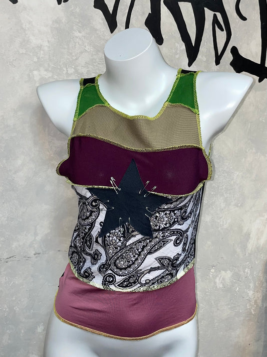 Y2K核心星形復刻少女上衣