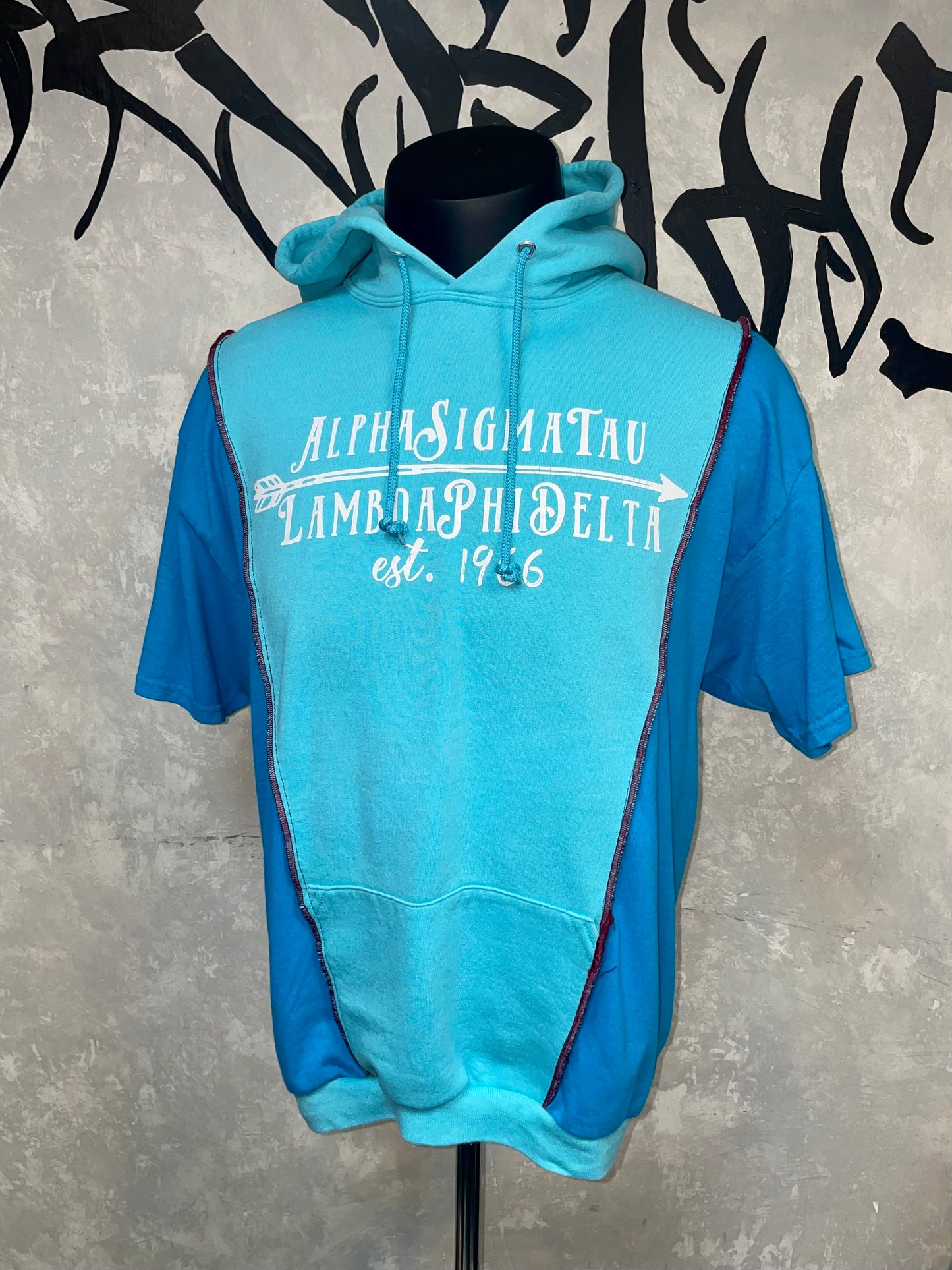Patchwork Remake Hoodie Tee (M-L)