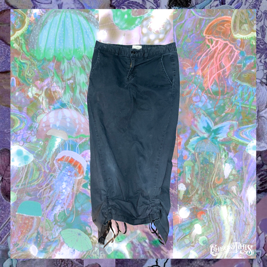 CheckThis Remake cargo long skirt
