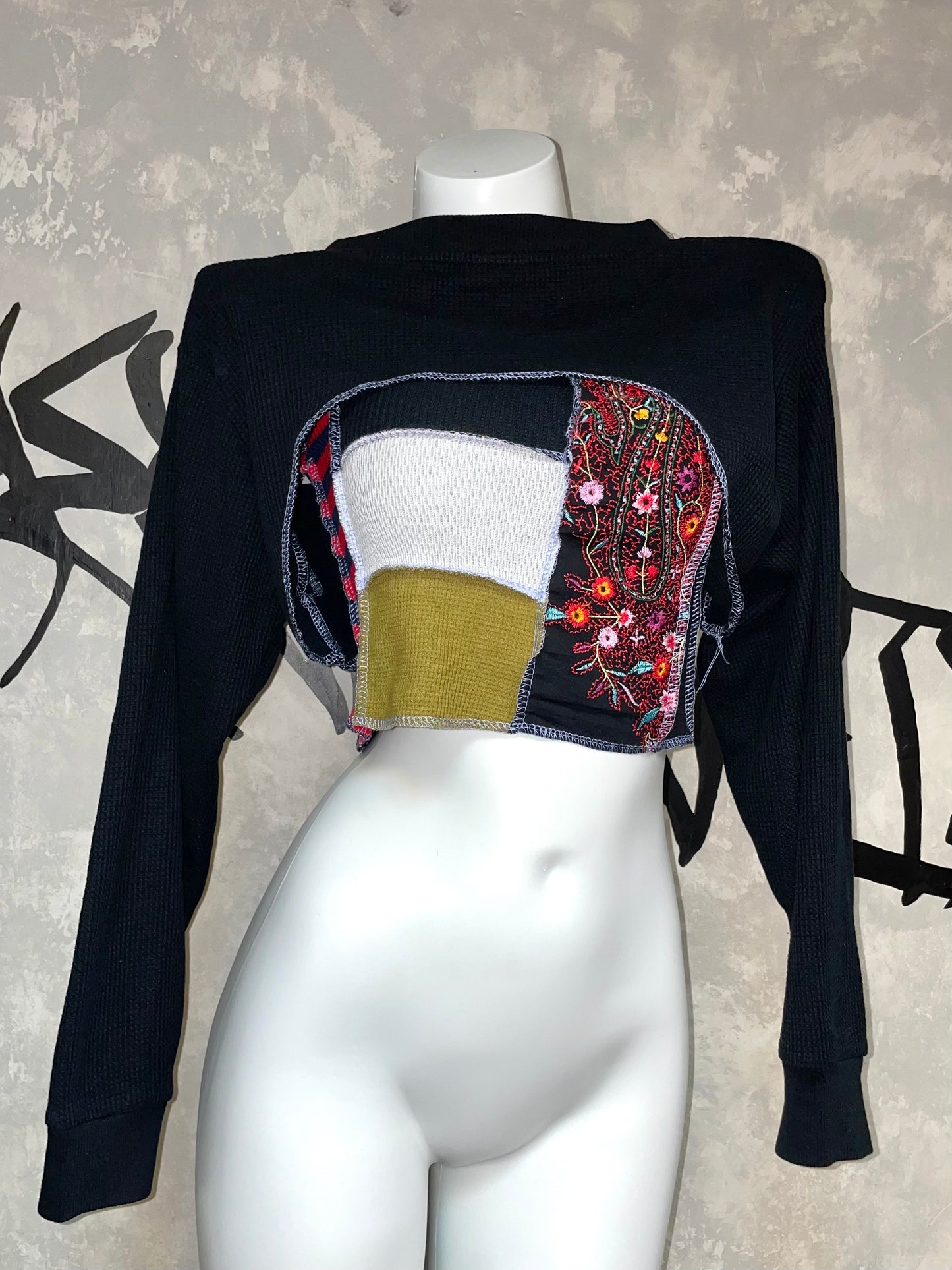 Patchwork Remake Girly Top (Two-Piece)