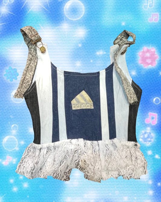 Adidas Denim Remake Lace Top