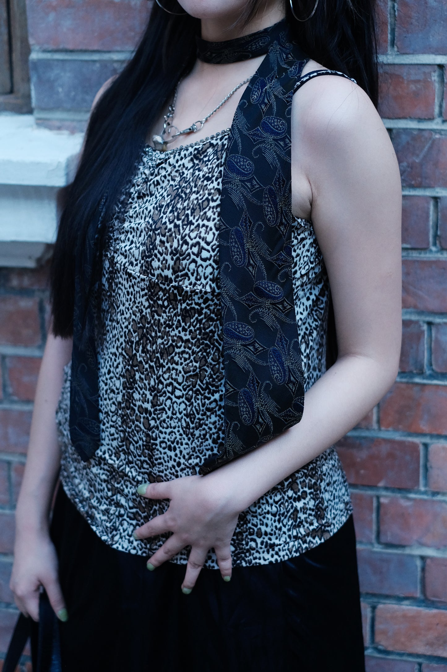 Leopard printed Y2K Vtg Top