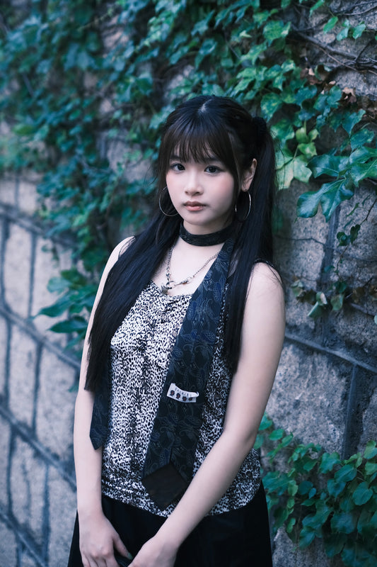 Leopard printed Y2K Vtg Top