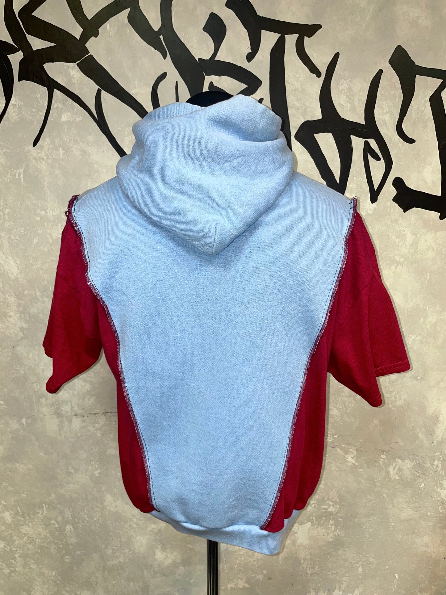 Patchwork Remake Hoodie Tee (M-L)