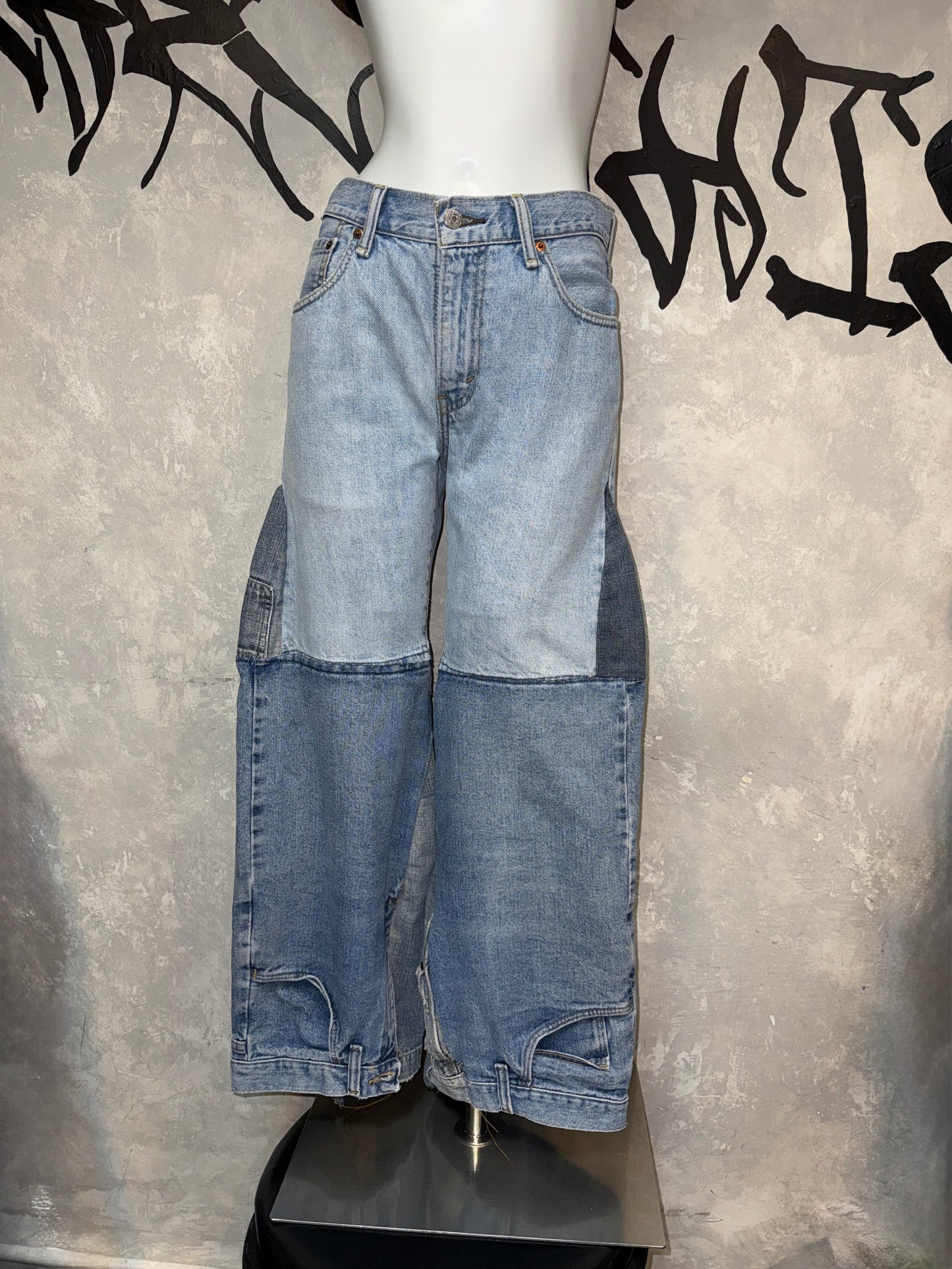 Remake Vintage Jeans ( Randim-Patchwork) 29.5” #REJRP02