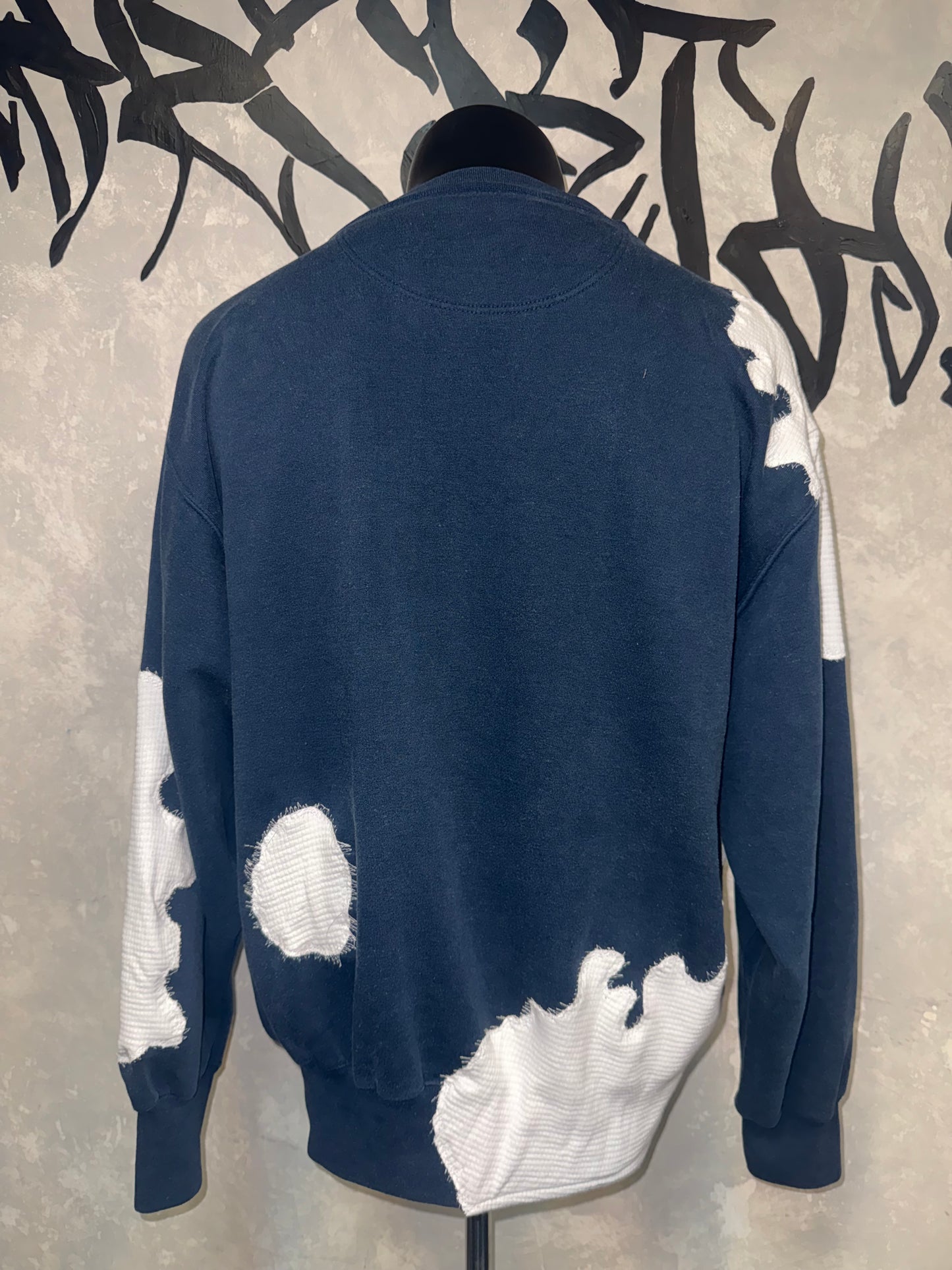 Patterned Patchwork Remake Sweatshirt