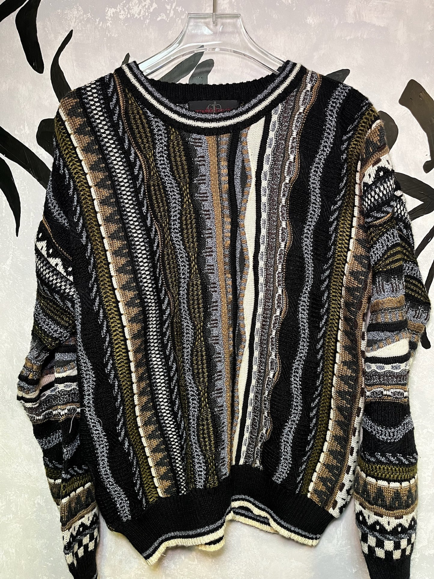 Coogi Style 3D Knitting Sweater