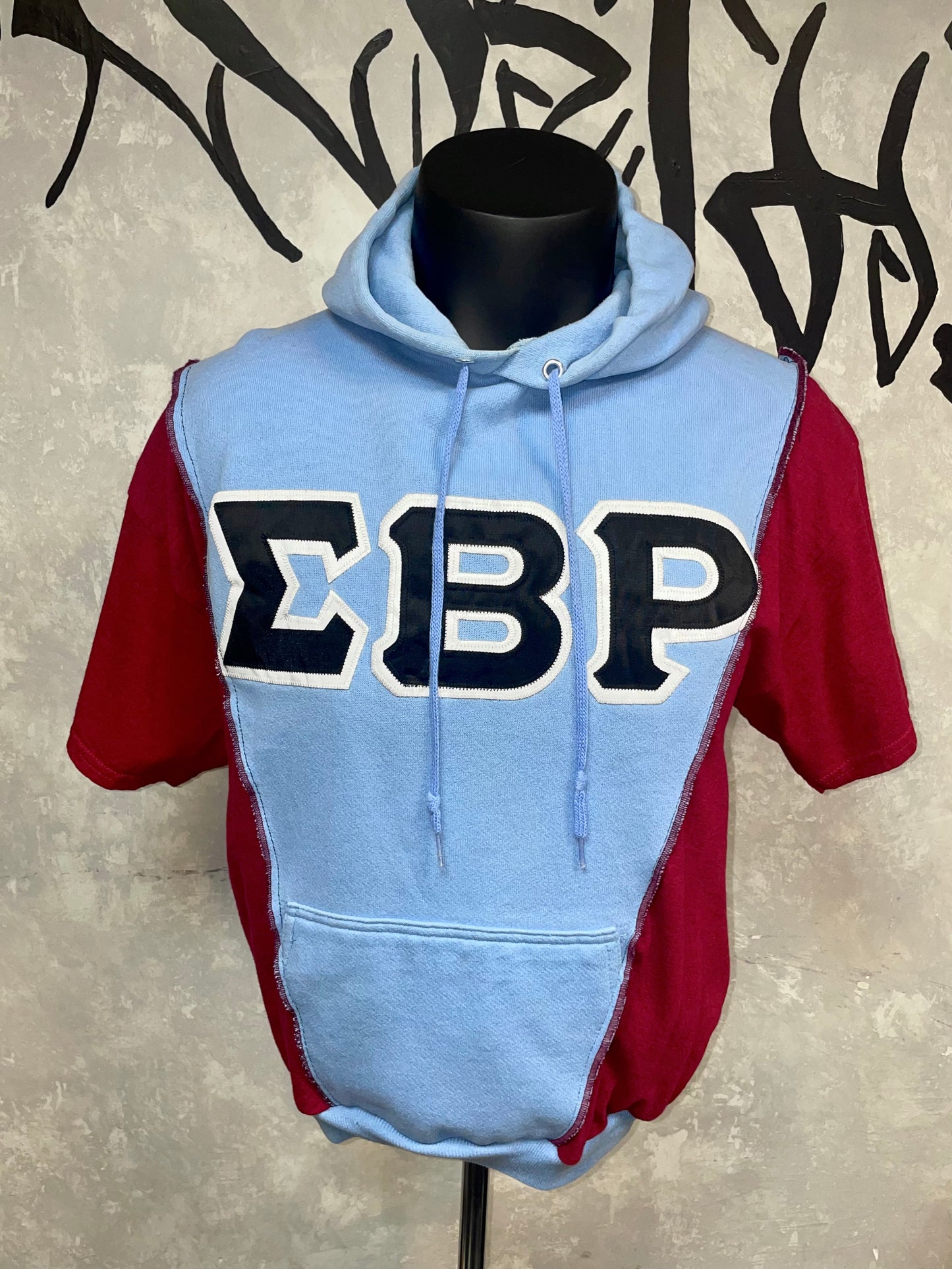 Patchwork Remake Hoodie Tee (M-L)