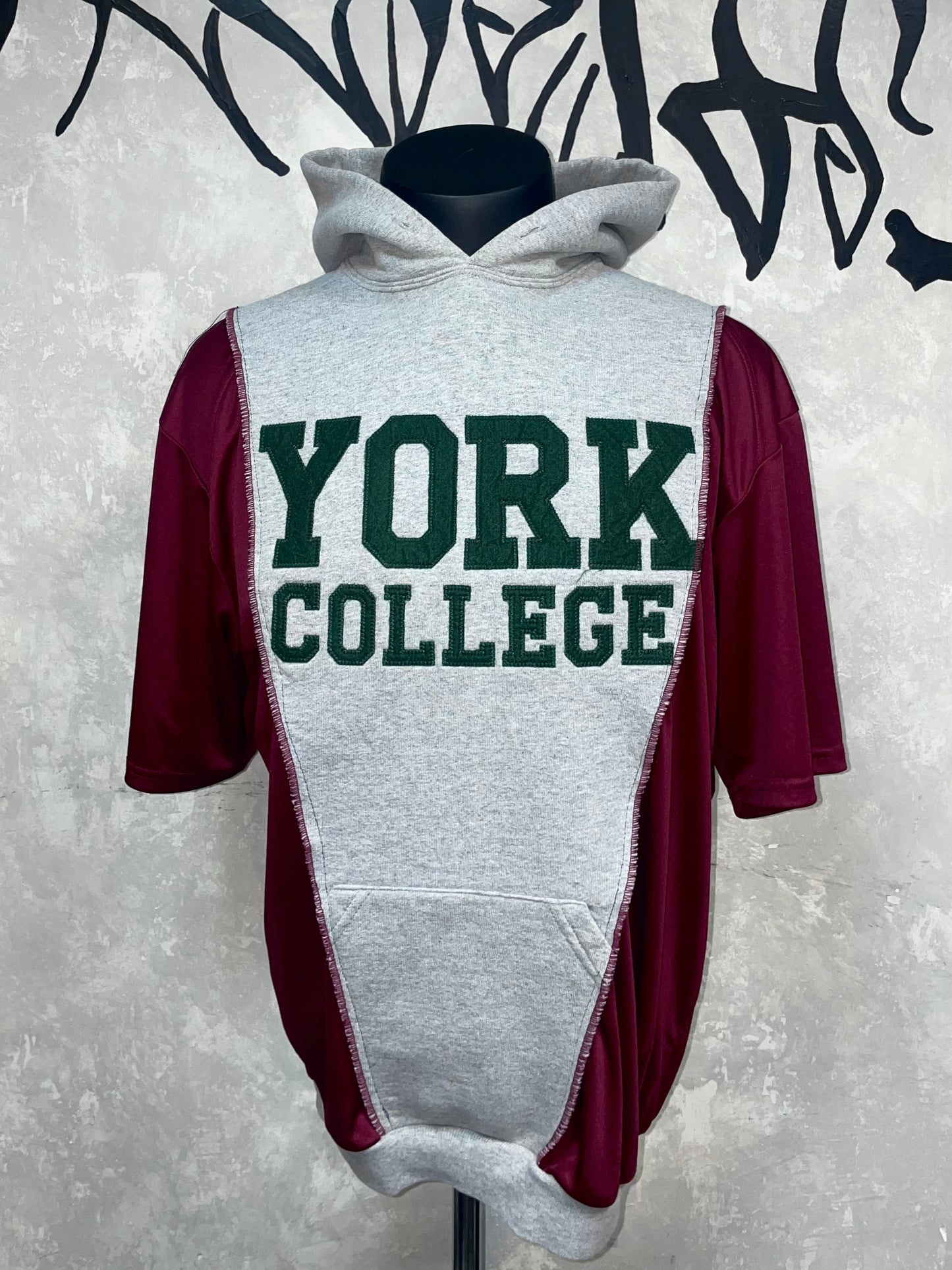 Patchwork Remake Hoodie Tee