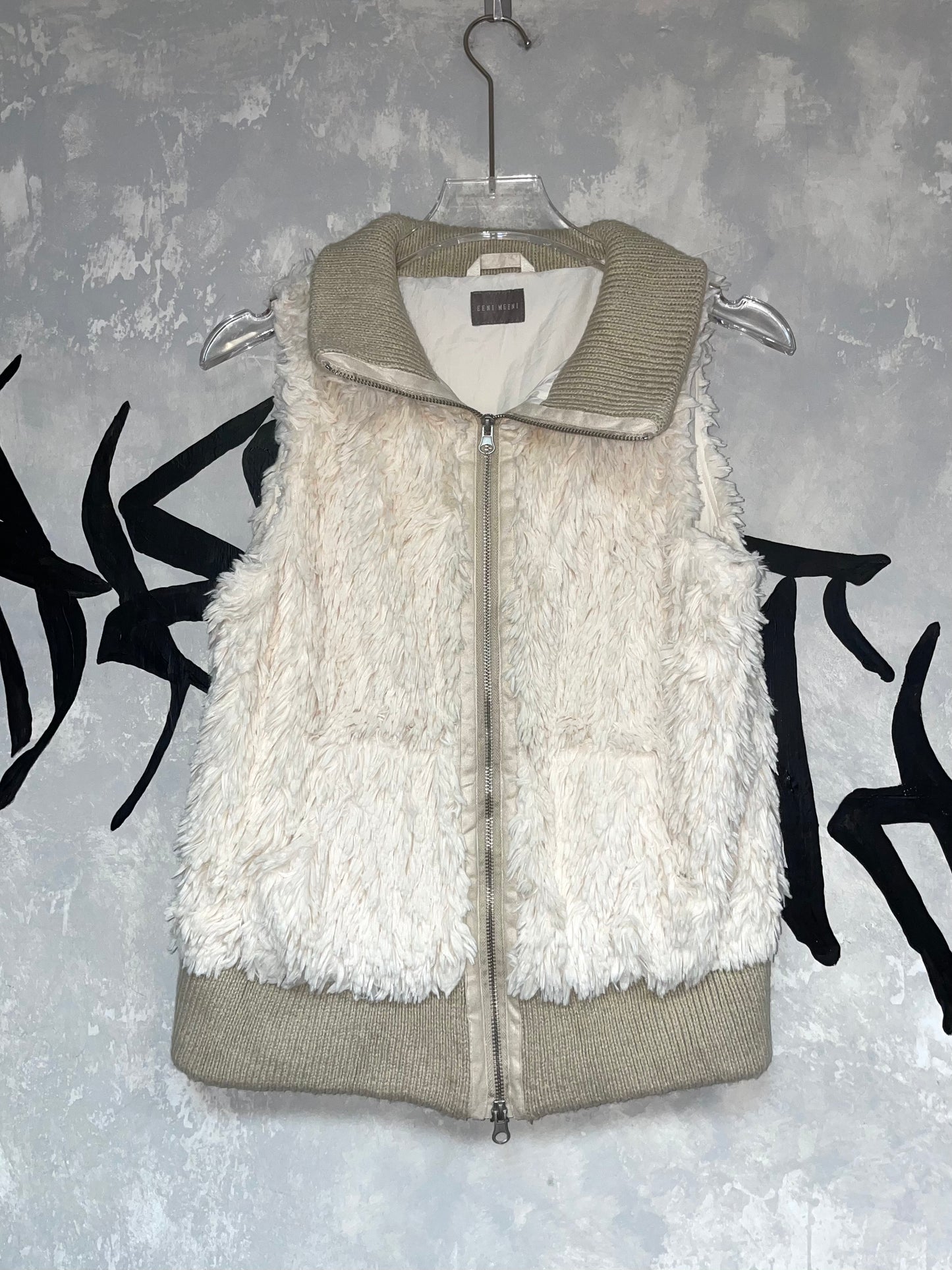 Vintage Faux Furry Vest (Thrift)