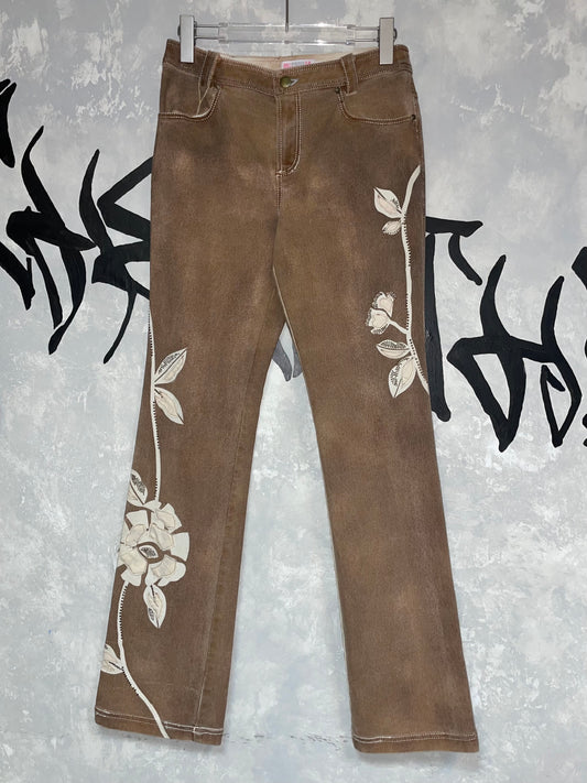 Y2K 低腰喇叭牛仔褲