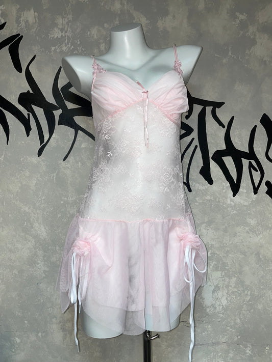 Remake Fairy Lace Drawstring Dress