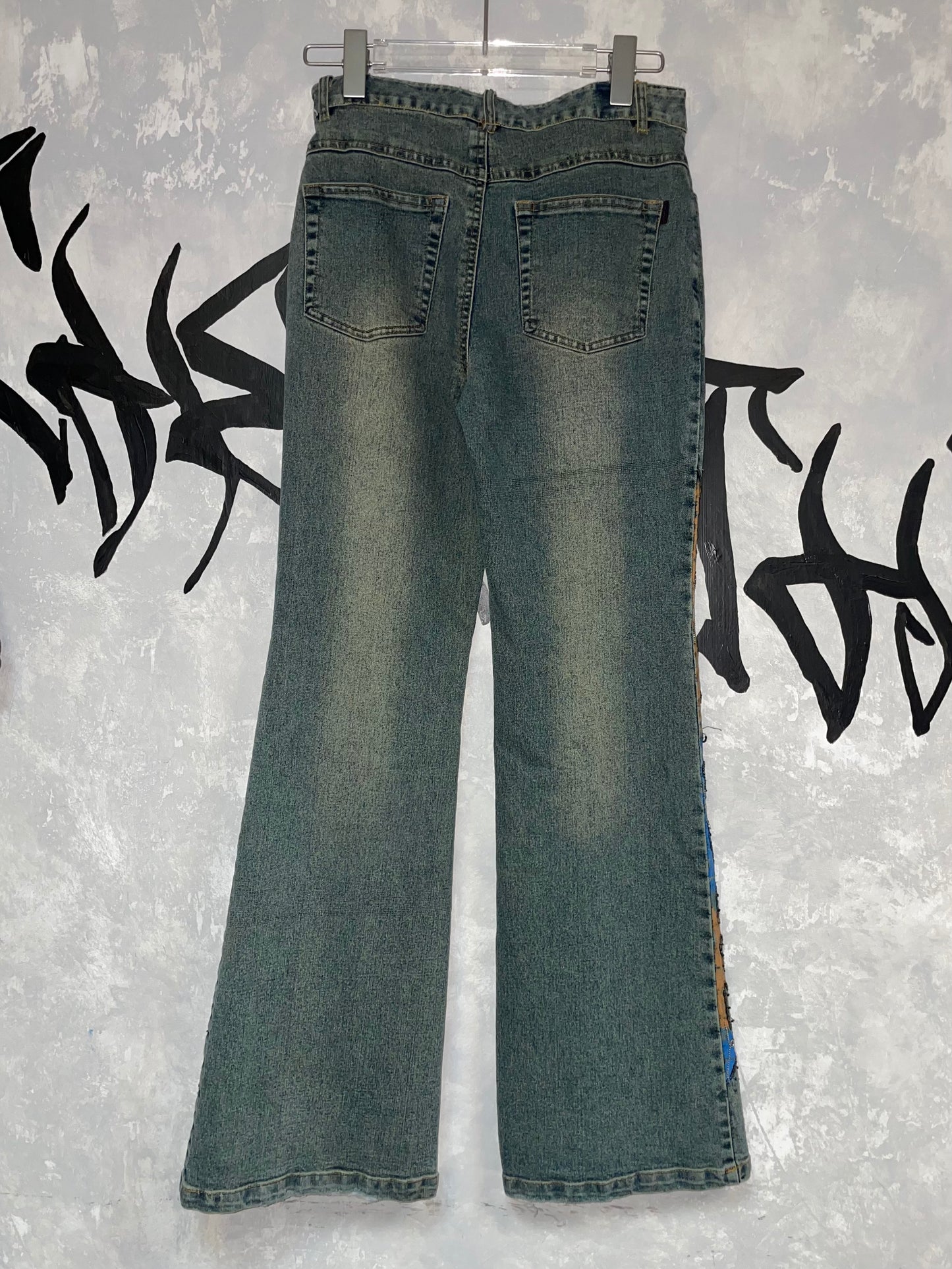 Y2K 低腰喇叭牛仔褲