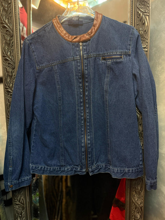 Vtg Denim Jacket L