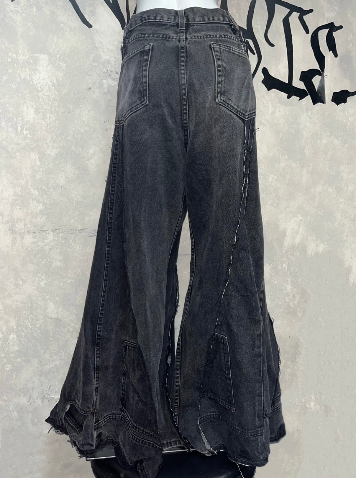 Remake Vintage Jeans（Triangle-Black）#REJTRB003