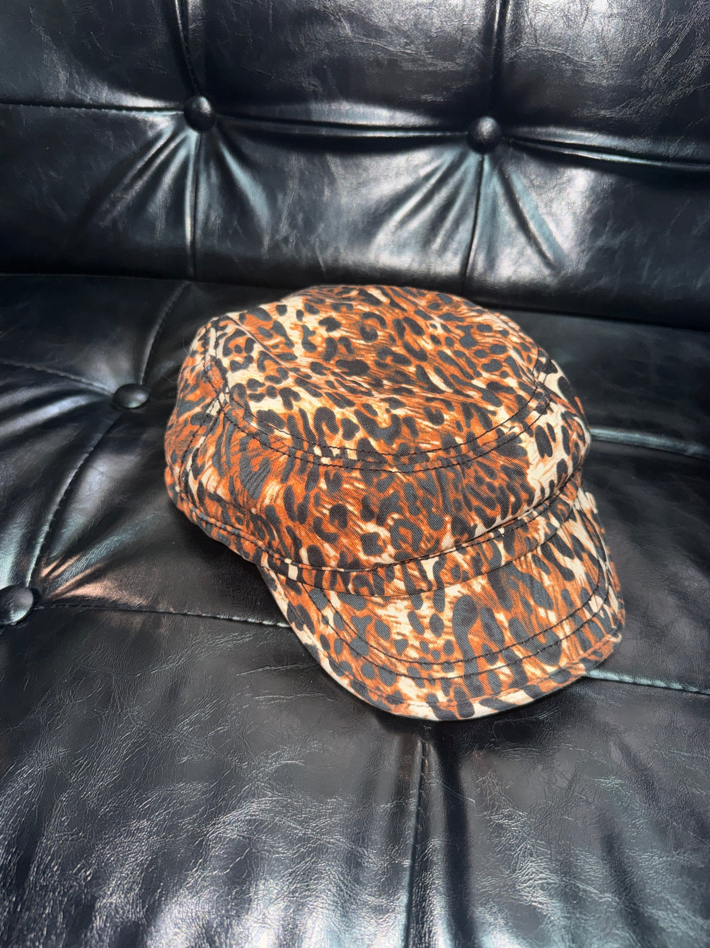 Vintage Leopard Print Hat