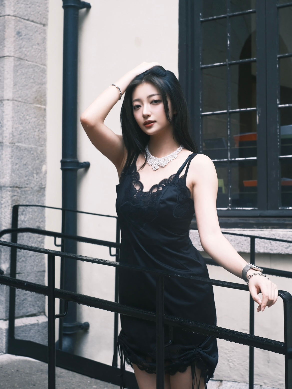 Remake Fairy Lace Drawstring Dress
