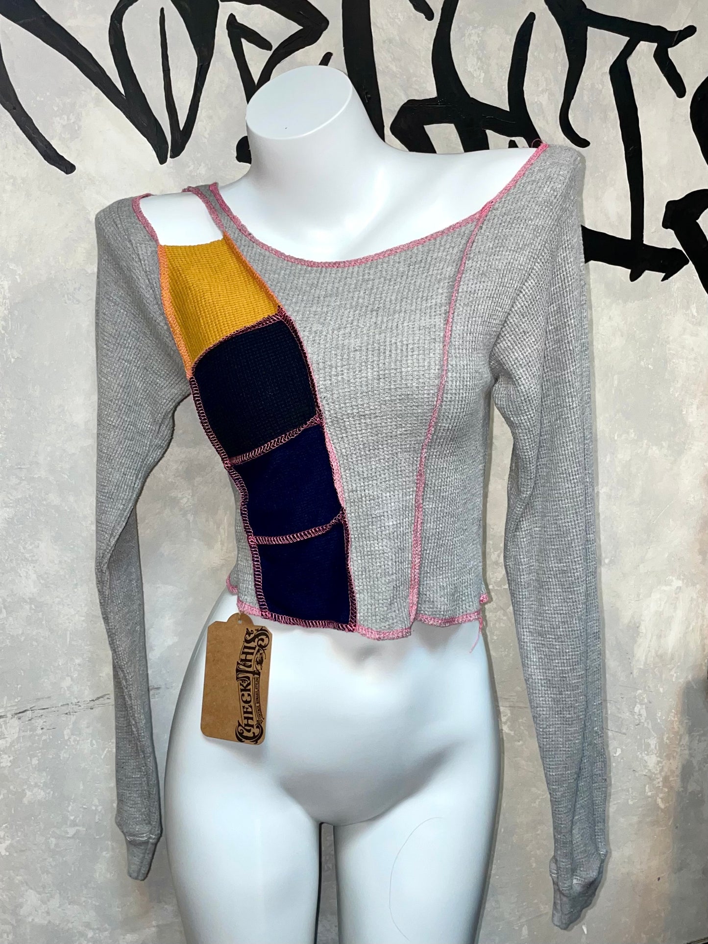 Patchwork Remake Girly Top (Long Sleeve)