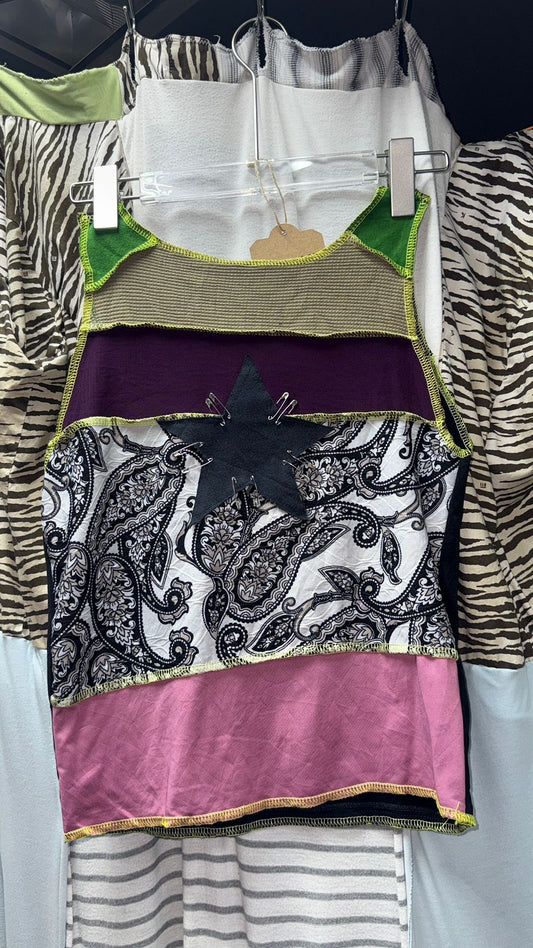 Y2K Core Star-Shaped Remake Girly Top