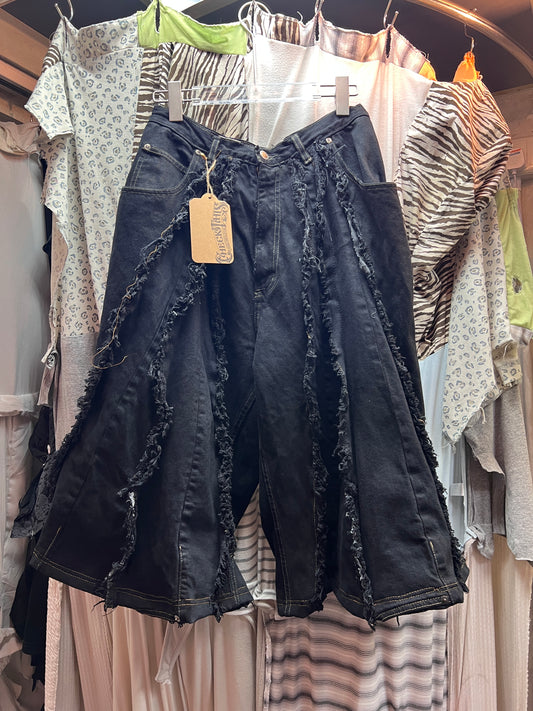 Remake Vintage jeans (Triangle-Black) 30” #JORT002