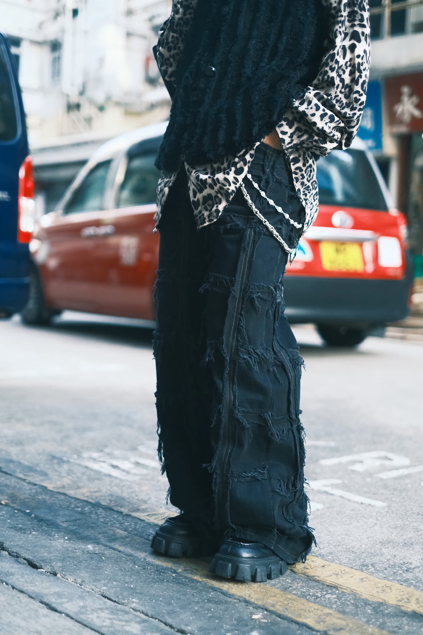 Remake Vintage Jeans (Ripped-Grid//Black) 30” #REJRGB01