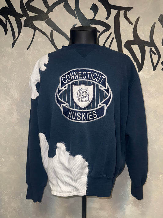 Patterned Patchwork Remake Sweatshirt